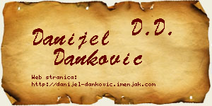 Danijel Danković vizit kartica